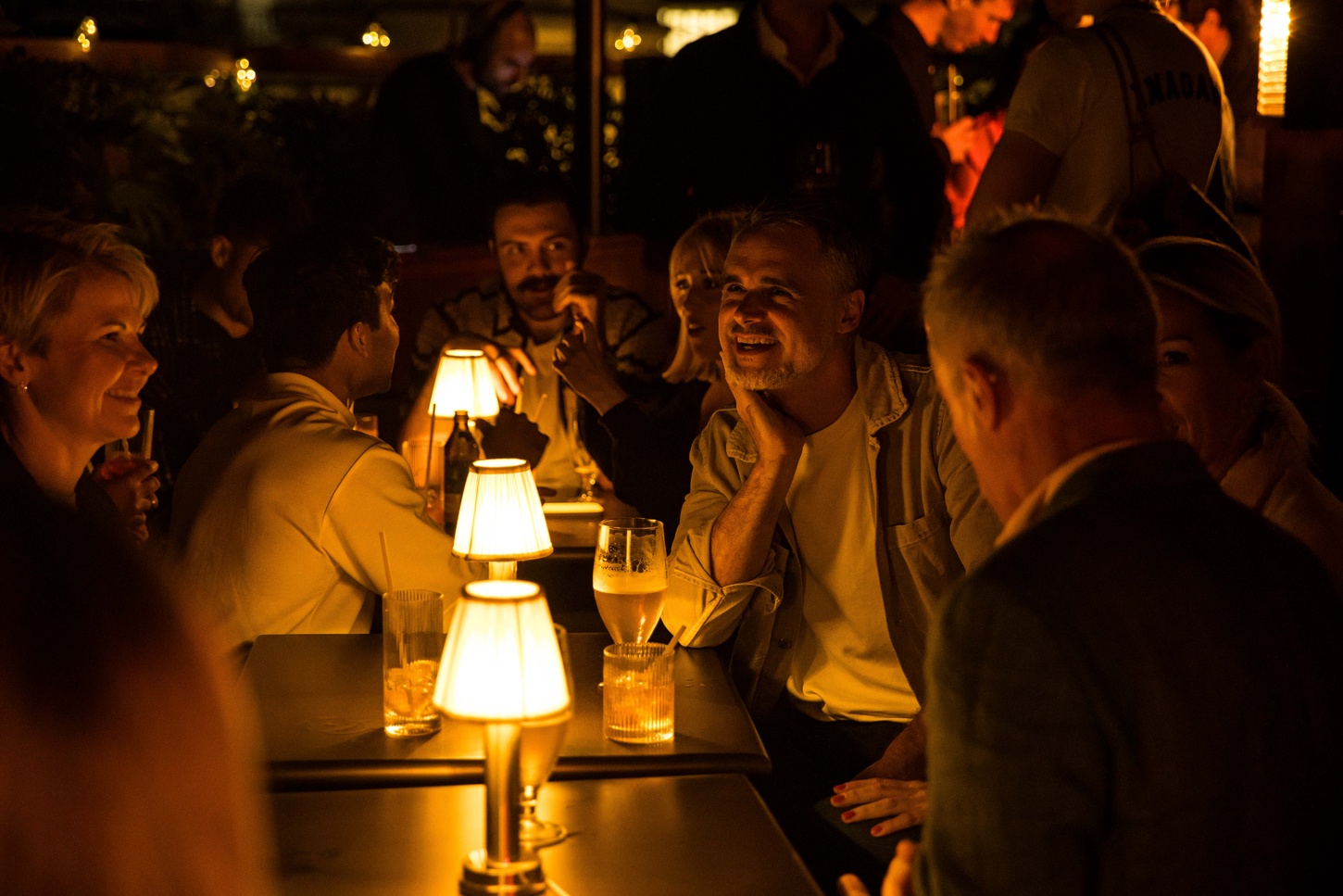 Social Bar at Yasmin Soho in London at night