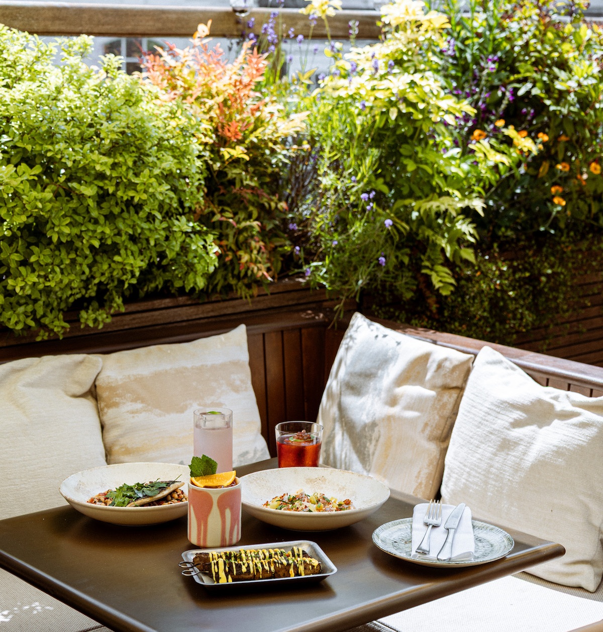 summer terrace in soho